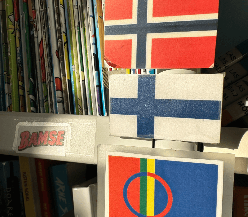 rikt språk i biblioteket norsk finsk og samisk. foto.