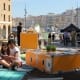 ideas box marseille port children. foto